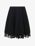 Flat image of Julia Skirt In Micro Pleat Jersey in black