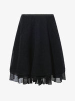 Flat image of Julia Skirt In Micro Pleat Jersey in black