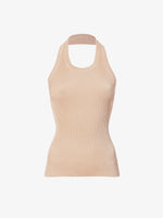 Still Life image of Gloria Top In Viscose Rib in CAMEL