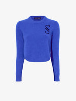 Still Life image of Stella Sweater In Cashmere Jacquard in BLUE