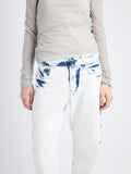 Detail image of model wearing Ellsworth Jean in bleach out