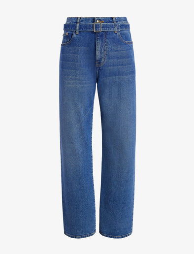 Flat image of Ellsworth Jean in medium blue
