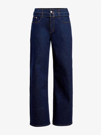 Proenza Schouler Flat image of Ellsworth Jean in indigo