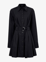 Still Life image of Viola Dress In Compact Poplin in BLACK