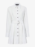 Still Life image of Viola Dress In Compact Poplin in WHITE