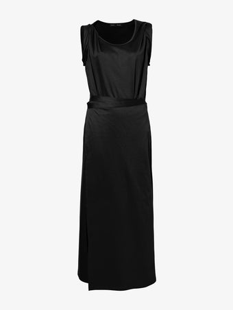 Flat image of Lynn Dress in Eco Cotton Jersey in black