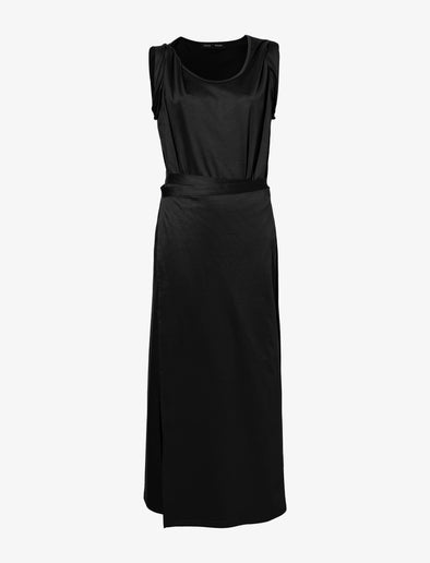 Flat image of Lynn Dress in Eco Cotton Jersey in black