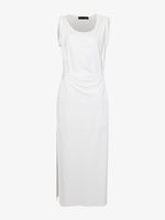 Flat image of Lynn Dress in Eco Cotton Jersey in white