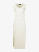 Flat image of Lynn Dress in Eco Cotton Jersey in bone