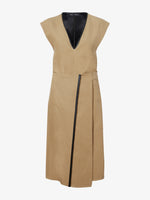 Still Life image of Monir Dress In Cotton Linen in HAZELNUT