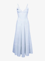 Flat image of Ruby Dress in Eco Stretch Linen Viscose in sky blue