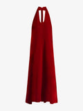 Flat image of Ember Dress in Light Matte Viscose Crepe in red