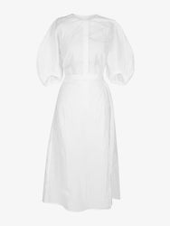 Proenza Schouler Still Life image of Alicia Dress in Crinkled Cotton Gabardine in WHITE