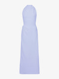 Flat image of Selena Twist Back Dress in Matte Viscose Crepe in wisteria