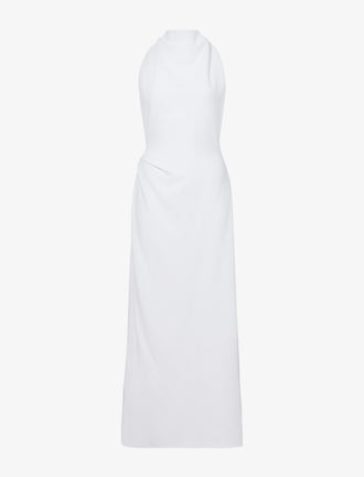 Proenza Schouler still life image of Selena Twist Back Dress in Matte Viscose Crepe in white