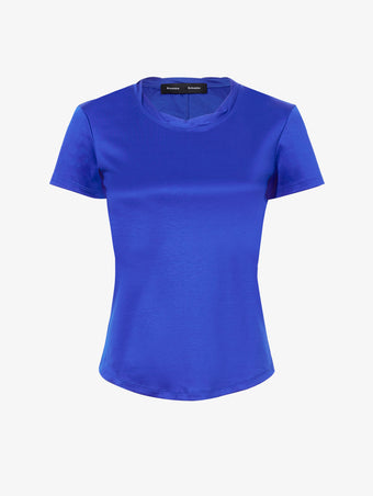 Still Life image of Maren Top In Eco Cotton Jersey in COBALT
