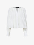 Still Life image of Monica Top In Compact Poplin in WHITE