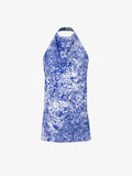 Still Life image of Theda Top In Printed Viscose Crepe in COBALT MULTI