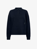 Still Life image of Brooks Polo in Cotton Terry Jersey in BLACK