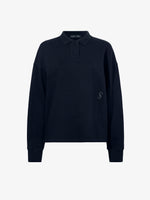 Still Life image of Brooks Polo in Cotton Terry Jersey in BLACK