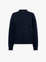 Still Life image of Brooks Polo in Cotton Terry Jersey in BLACK