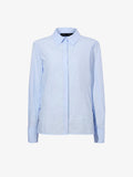Still Life image of Allen Shirt in Crinkled Cotton Gabardine in SKY BLUE
