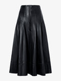 Still Life image of Moore Skirt in Glossy Leather in BLACK