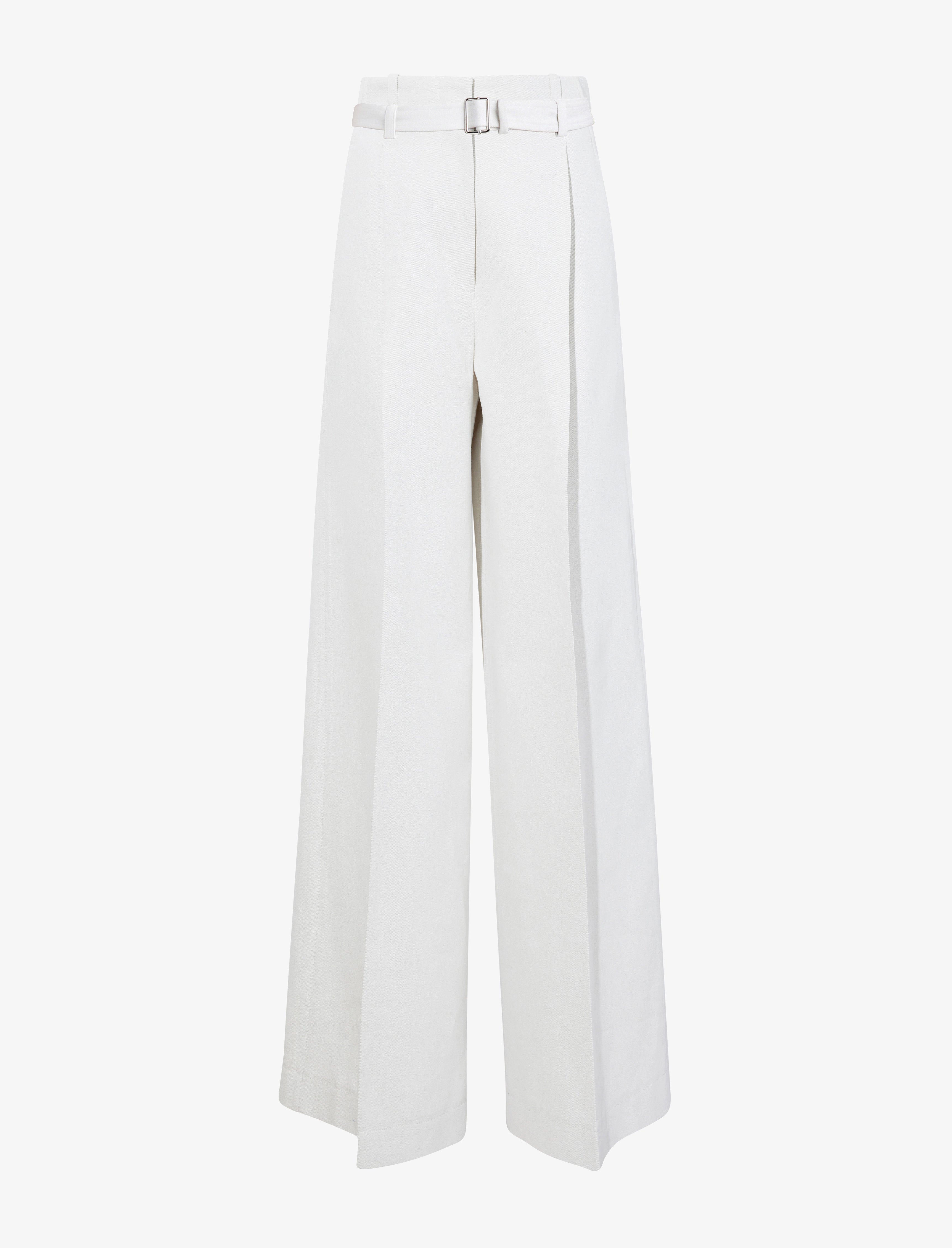 Proenza Schouler Dana Pant in Cotton Viscose - Ecru