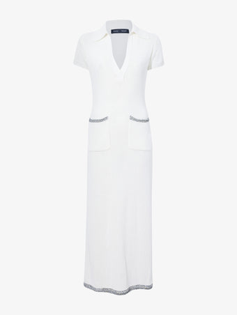 Still Life image of Auden Dress In Textured Knit in WHITE