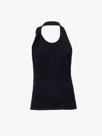 Still Life image of Stevie Top In Textured Knit in BLACK