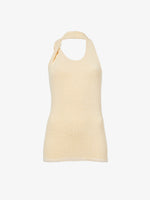 Flat image of Stevie Top In Textured Knit in YELLOW