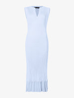 Still Life image of Tatum Knit Dress in Silk Viscose in SKY BLUE