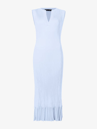 Still Life image of Tatum Knit Dress in Silk Viscose in SKY BLUE
