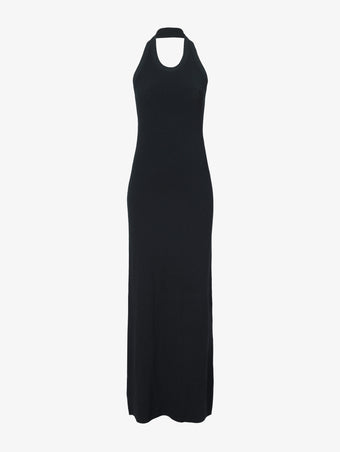Still Life image of Meryl Dress In Matte Viscose Crepe Knit in BLACK