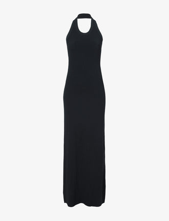 Still Life image of Meryl Dress In Matte Viscose Crepe Knit in BLACK