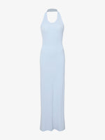 Still Life image of Meryl Dress In Matte Viscose Crepe Knit in LIGHT BLUE