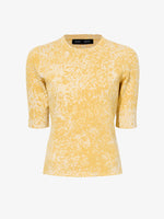 Still Life image of Greta Top In Knit Jacquard in YELLOW MULTI