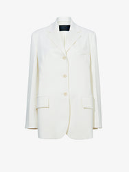 Proenza Schouler Still Life image of Archer Jacket in Wool Twill Suiting in WAX