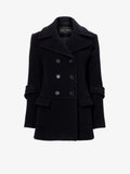 Proenza Schouler Still Life image of Rowen Coat in Eco Double Face Wool in BLACK