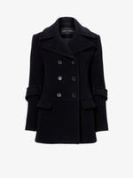 Proenza Schouler Still Life image of Rowen Coat in Eco Double Face Wool in BLACK