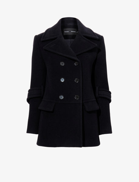 【louren】　doubleface wool over coat 再入荷 】doubleface muffler wool coat / doubleface over wool