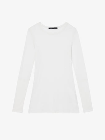 Proenza Schouler Still Life image of Kaiya Top in Sheer Slub Jersey in BONE