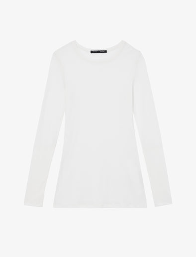 Proenza Schouler Still Life image of Kaiya Top in Sheer Slub Jersey in BONE