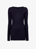 Proenza Schouler Still Life image of Kaiya Top in Sheer Slub Jersey in MIDNIGHT