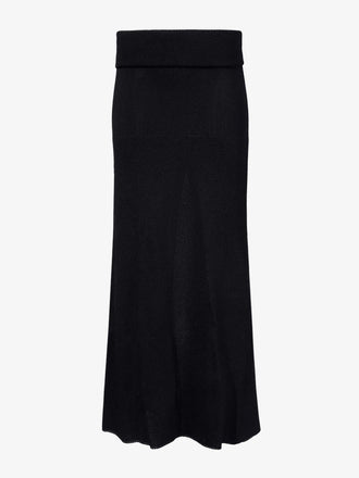 Proenza Schouler Still Life image of Avalon Skirt in Lacqured Viscose in BLACK