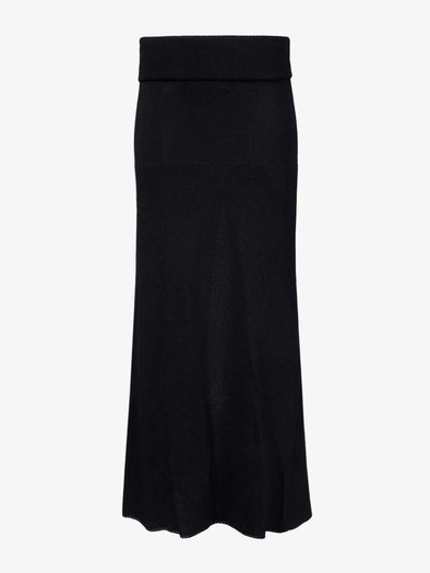 Proenza Schouler Still Life image of Avalon Skirt in Lacqured Viscose in BLACK