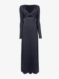 Proenza Schouler Still Life image of Nalani Dress in Lacqured viscose in SLATE