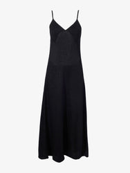 Proenza Schouler Still Life image of Bella Dress in Lacqured Viscose in BLACK
