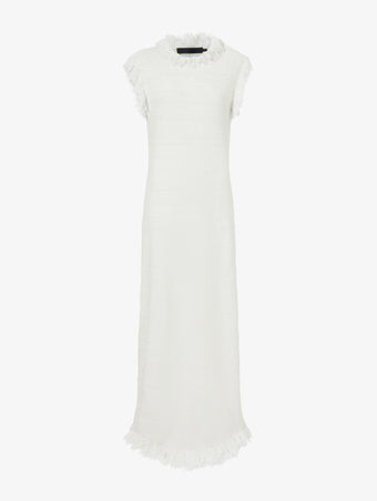 Proenza Schouler Still Life image of Toni Dress in Textured Knits in IVORY