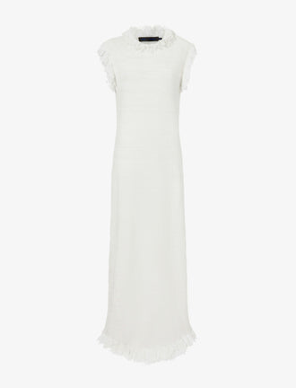 Proenza Schouler Still Life image of Toni Dress in Textured Knits in IVORY